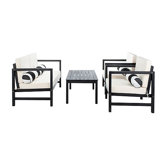 Safavieh Montez 4-pc. Conversation Set Cushioned