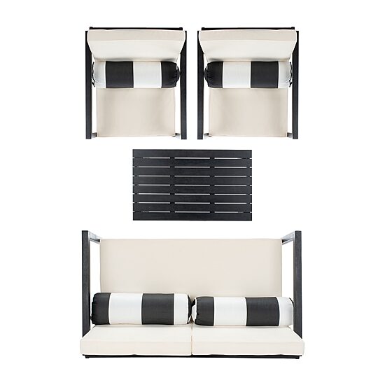 Safavieh Montez 4-pc. Conversation Set Cushioned