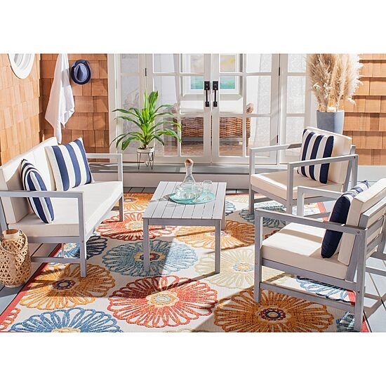 Safavieh Montez 4-pc. Conversation Set Cushioned