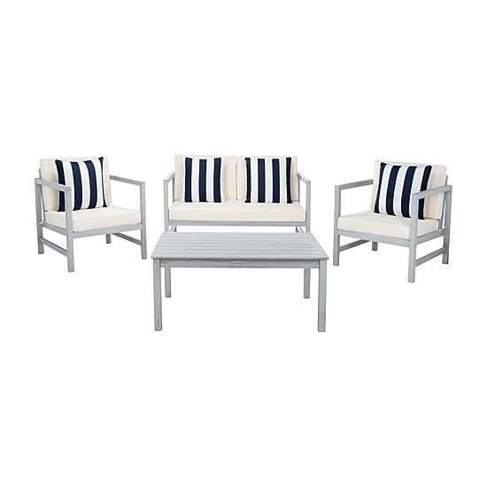 Safavieh Montez 4-pc. Conversation Set Cushioned