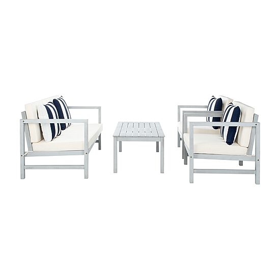 Safavieh Montez 4-pc. Conversation Set Cushioned