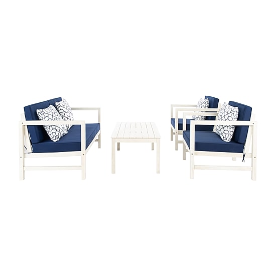 Safavieh Montez 4-pc. Conversation Set Cushioned