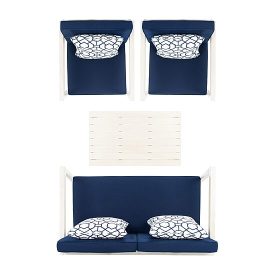 Safavieh Montez 4-pc. Conversation Set Cushioned