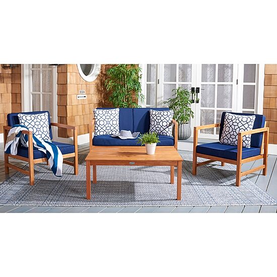 Safavieh Montez 4-pc. Conversation Set Cushioned
