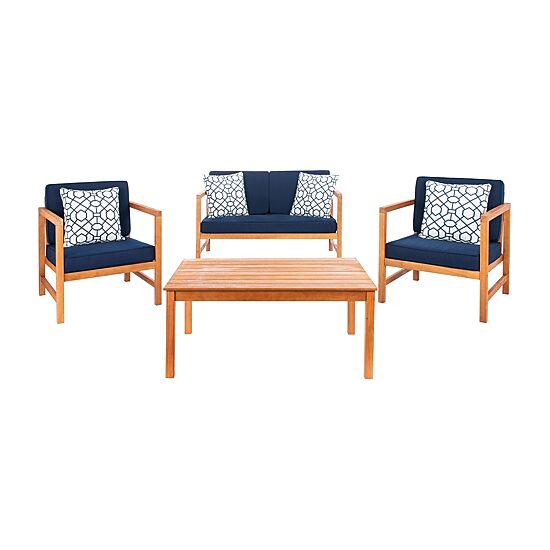 Safavieh Montez 4-pc. Conversation Set Cushioned