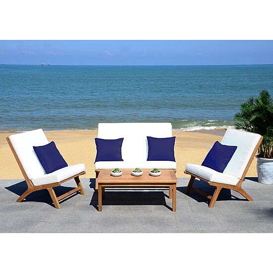 Safavieh Chaston 4-pc. Conversation Set Cushioned
