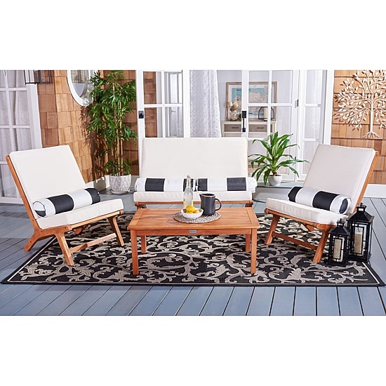 Safavieh Chaston 4-pc. Conversation Set Cushioned