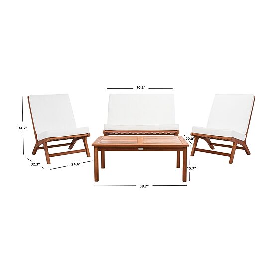 Safavieh Chaston 4-pc. Conversation Set Cushioned
