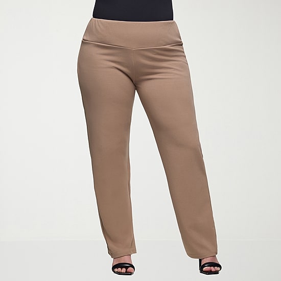 24seven Comfort Apparel Womens Plus Skinny Mid Rise Pant