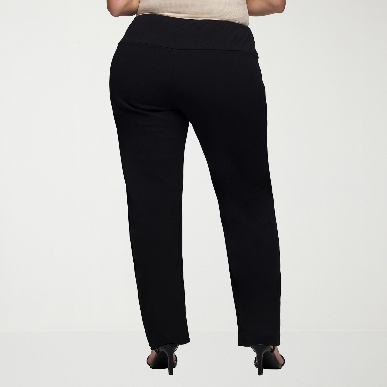 24seven Comfort Apparel Womens Plus Skinny Mid Rise Pant