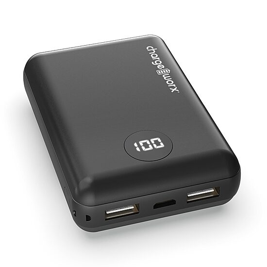 Chargeworx Super Slim 10000 Mah Triple Usb Battery Pack