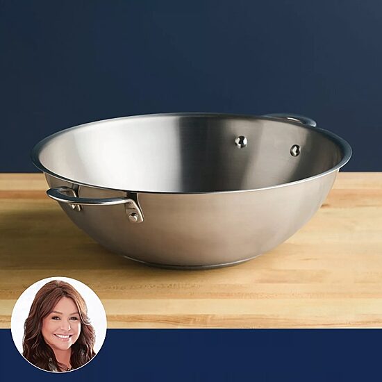 Rachael Ray Professional Stainless Steel 14" Wok