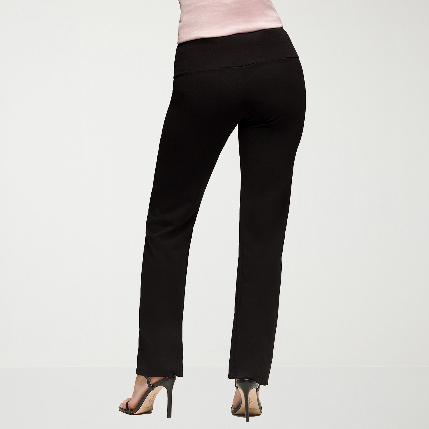 24seven Comfort Apparel Womens Slim Mid Rise Pant