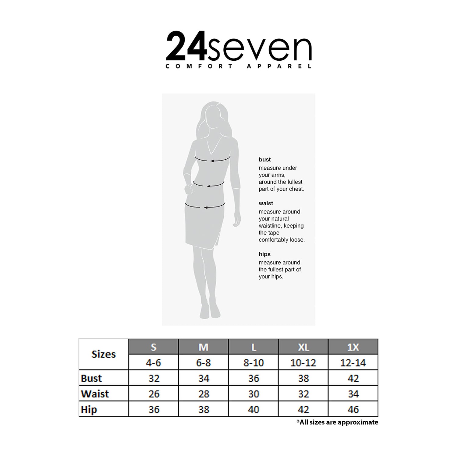 24seven Comfort Apparel Womens Mid Rise Long A-Line Skirt