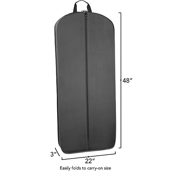 Wallybags 48" Deluxe Tri-Fold Travel Garment Bag With Three Pockets