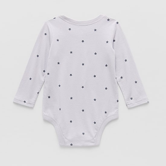 Okie Dokie Baby Unisex Round Neck Long Sleeve Bodysuit