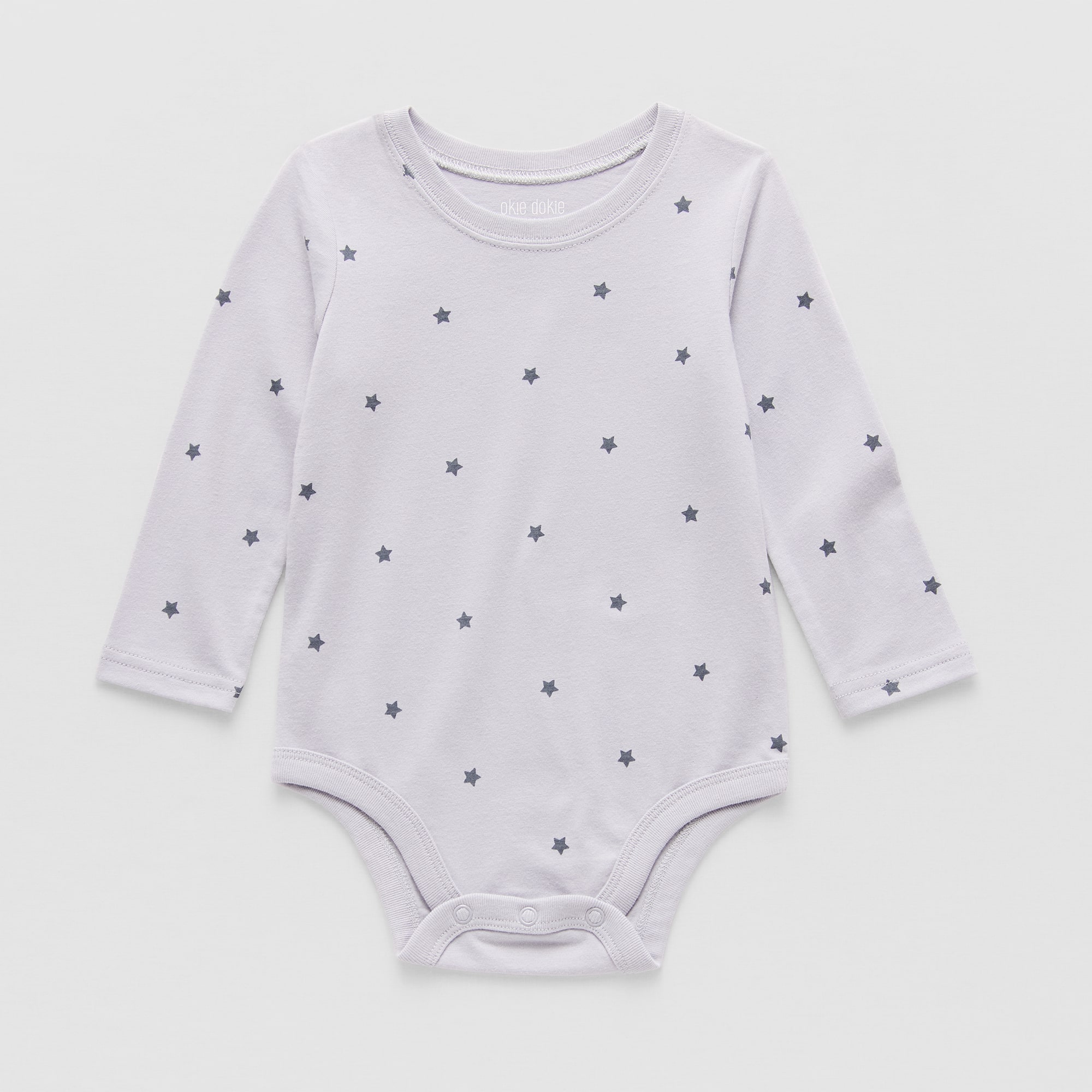 Okie Dokie Baby Unisex Round Neck Long Sleeve Bodysuit