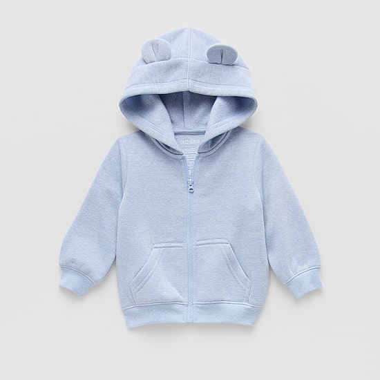 Okie Dokie Baby Boys Fleece Hooded Lightweight Jacket