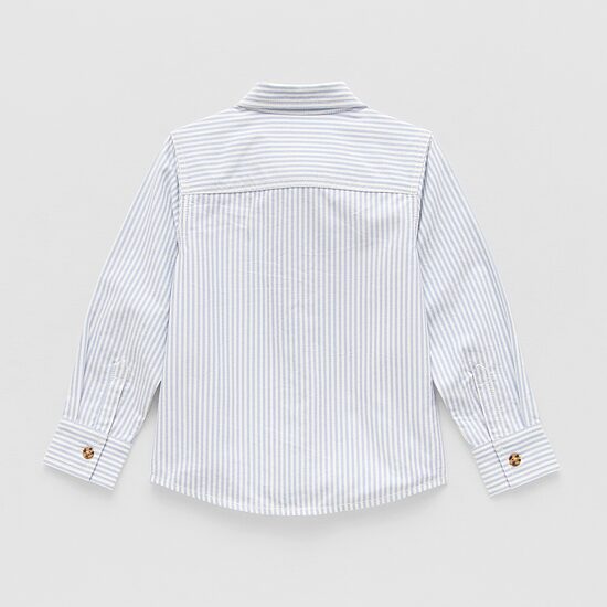 Okie Dokie Toddler & Little Boys Long Sleeve Regular Fit Button-Down Shirt