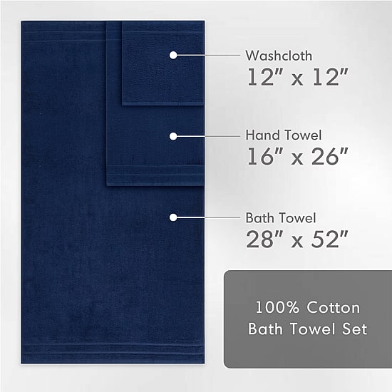 510 Design 100% Cotton 4-pc. Quick Dry Bath Towel Set