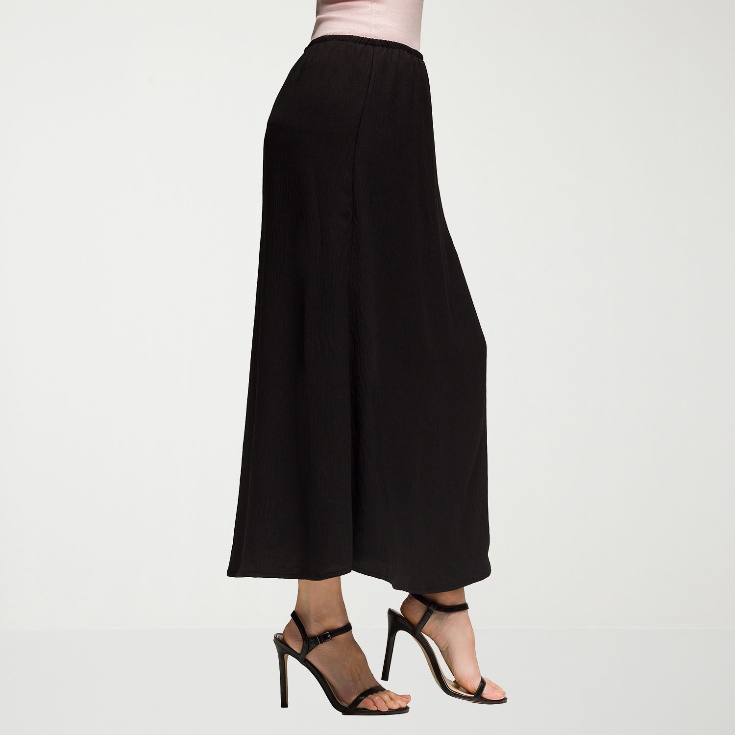 24seven Comfort Apparel Womens Mid Rise Long A-Line Skirt