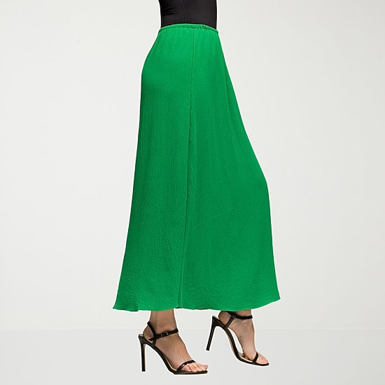 24seven Comfort Apparel Womens Mid Rise Long A-Line Skirt