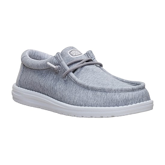HEYDUDE Wally Stretch Jersey Mens Round Closed Toe Slip-On Shoe