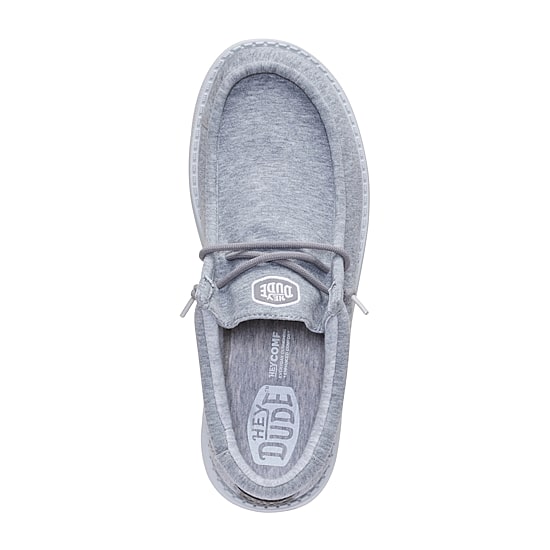 HEYDUDE Wally Stretch Jersey Mens Round Closed Toe Slip-On Shoe