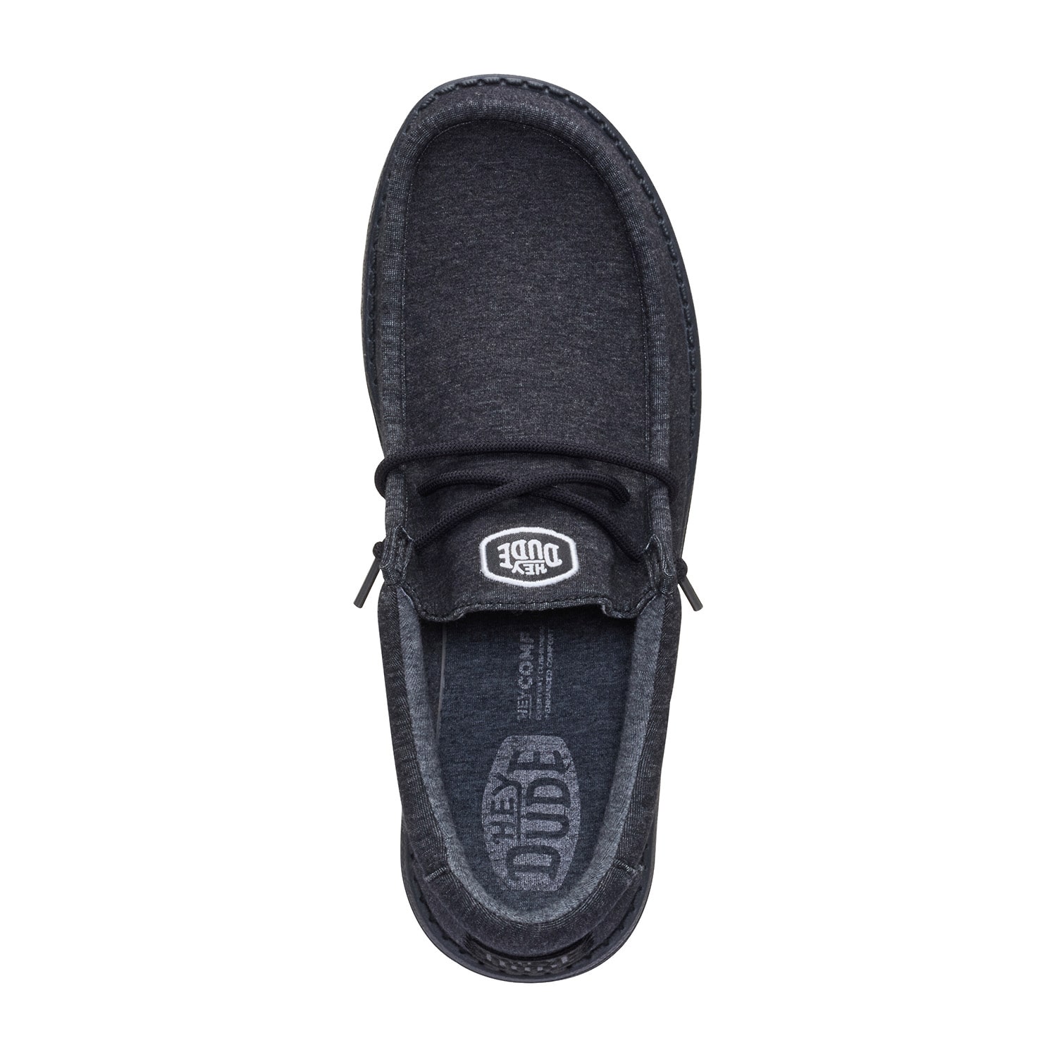 HEYDUDE Wally Stretch Jersey Mens Round Closed Toe Slip-On Shoe