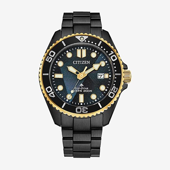 Citizen Sea Eco Mens Gray Stainless Steel Bracelet Watch Bn0264-53e