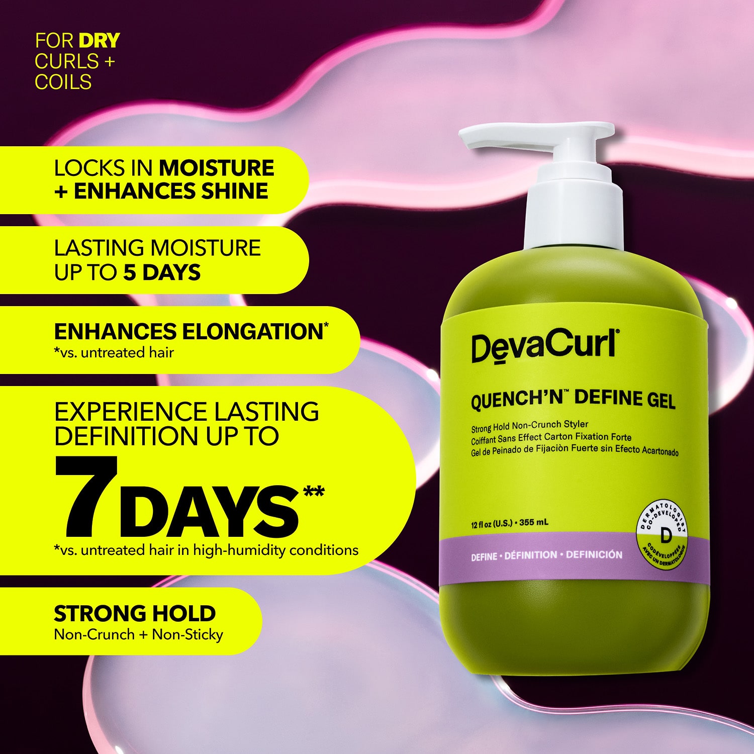DevaCurl Hair Gel 12 oz.