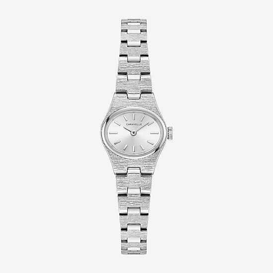 Caravelle Designed By Bulova Womens Silver Tone Stainless Steel Bracelet Watch 43l228