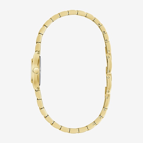 Caravelle Designed By Bulova Womens Gold Tone Stainless Steel Bracelet Watch 44l271