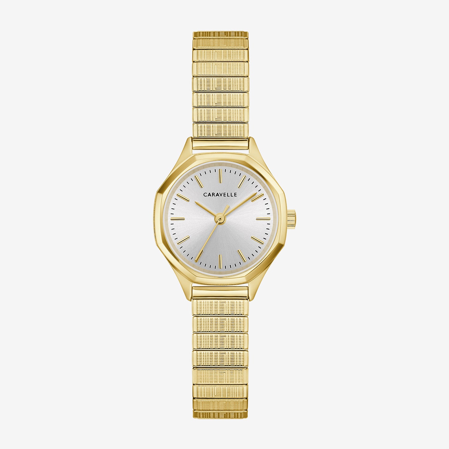 Caravelle Designed By Bulova Womens Gold Tone Stainless Steel Bracelet Watch 44l268