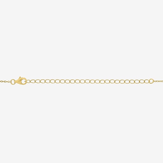Womens 14K Gold Over Silver 15 Inch Cable Chain Necklace