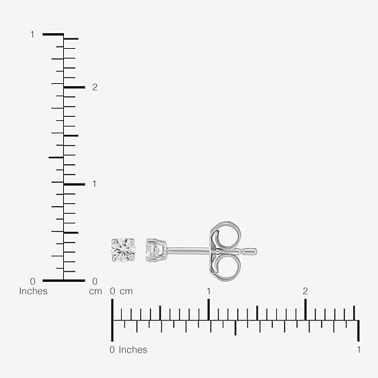 ( H-I, SI2 ) 1/3 CT. T.W. Lab-Grown Diamond 10K Gold 2.5mm Round Stud Earring Set