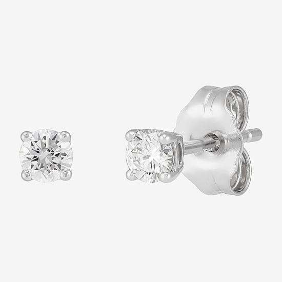 ( H-I, SI2 ) 1/3 CT. T.W. Lab-Grown Diamond 10K Gold 2.5mm Round Stud Earring Set