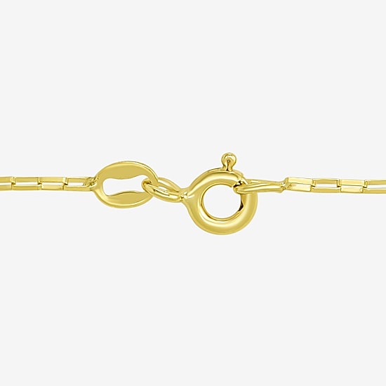 Made in Italy Womens 10K Gold 18 Inch Link Chain Necklace