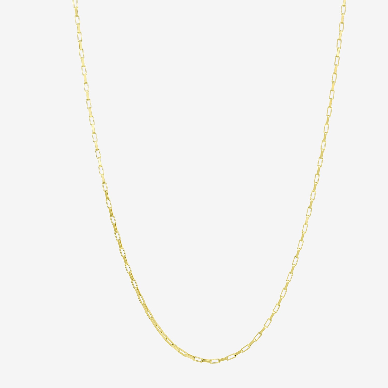 Made in Italy Womens 10K Gold 18 Inch Link Chain Necklace