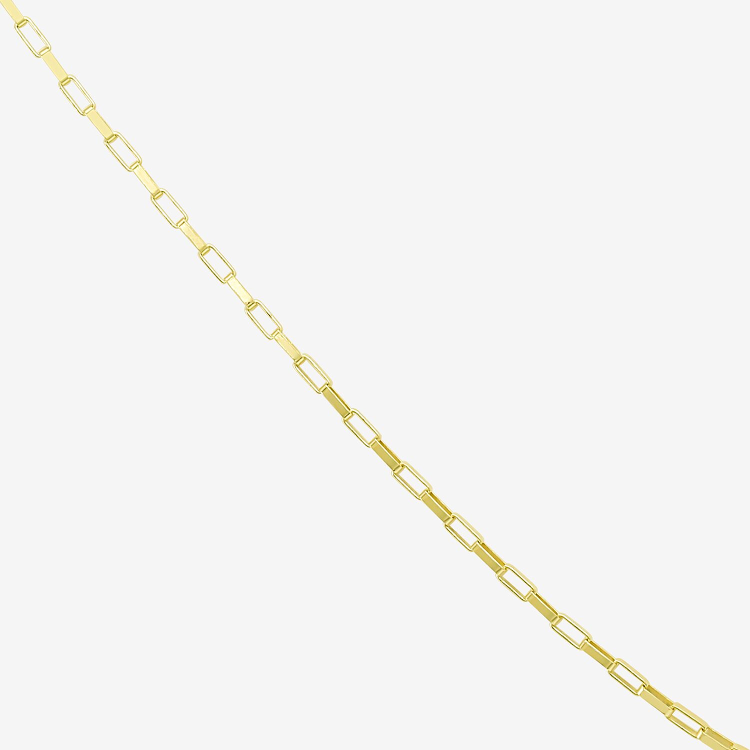 Made in Italy Womens 10K Gold 18 Inch Link Chain Necklace