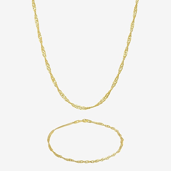 Made in Italy Womens 10K Gold 2-pc. Jewelry Set
