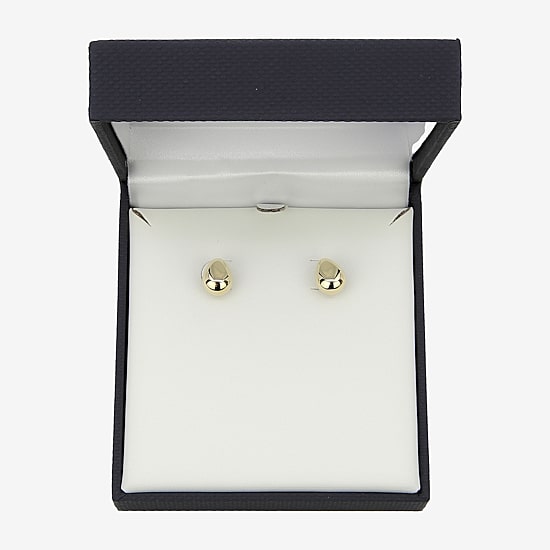 Gold Addiction 10K Gold 11mm Stud Earrings