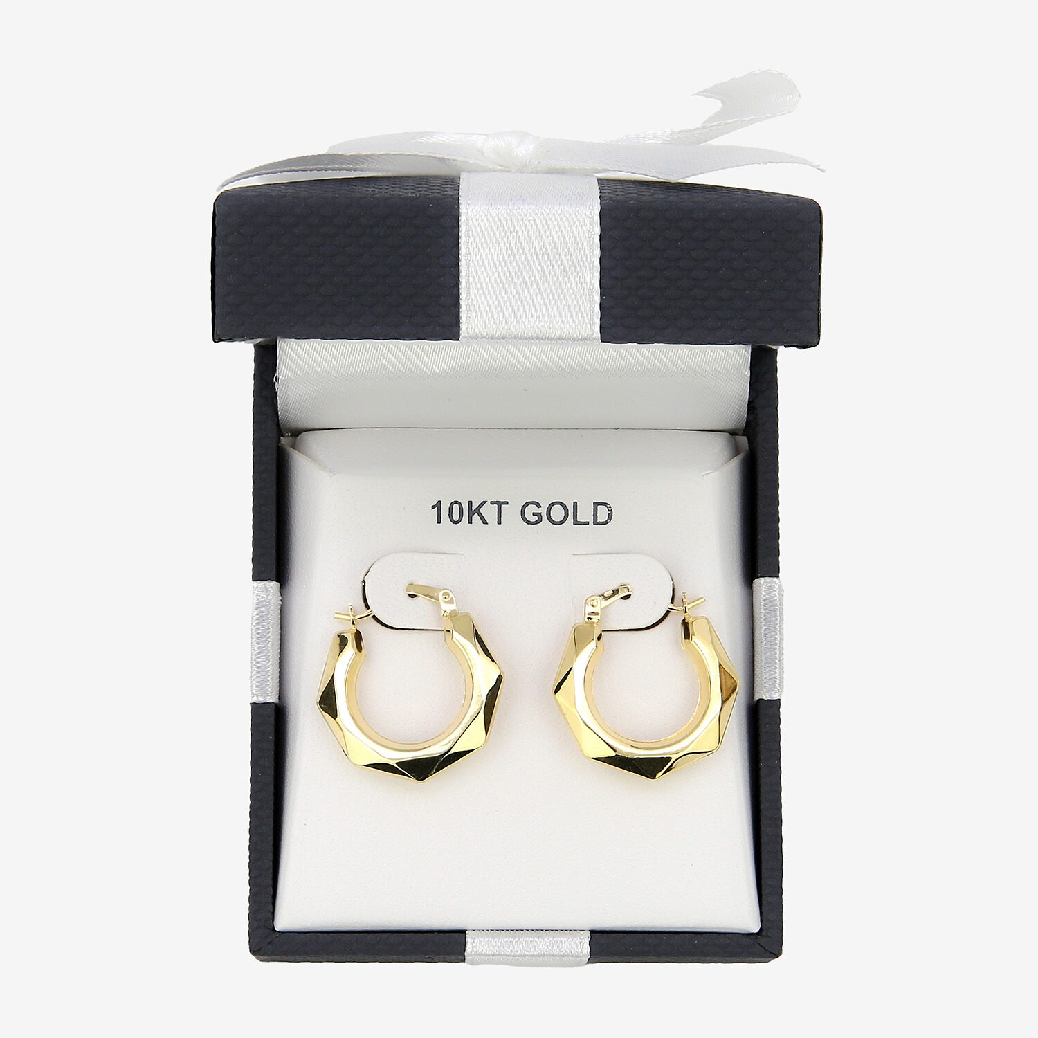 Womens 10K Gold 20mm Hoop Earrings