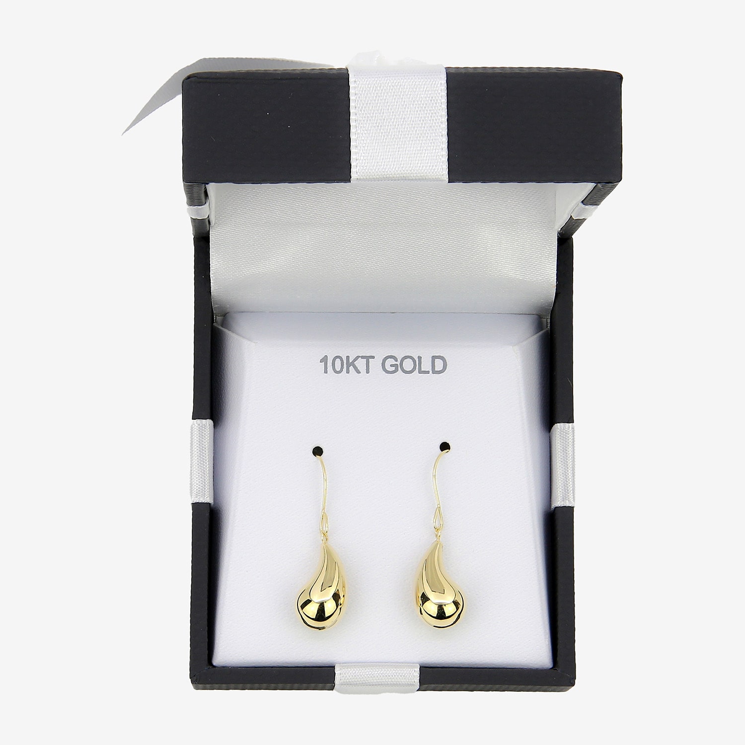 Womens 10K Gold Drop Earrings