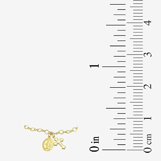 Religious Jewelry Guad Cross Girls Cross Charm Bracelet