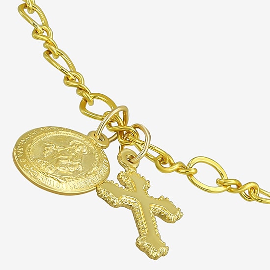 Religious Jewelry Guad Cross Girls Cross Charm Bracelet