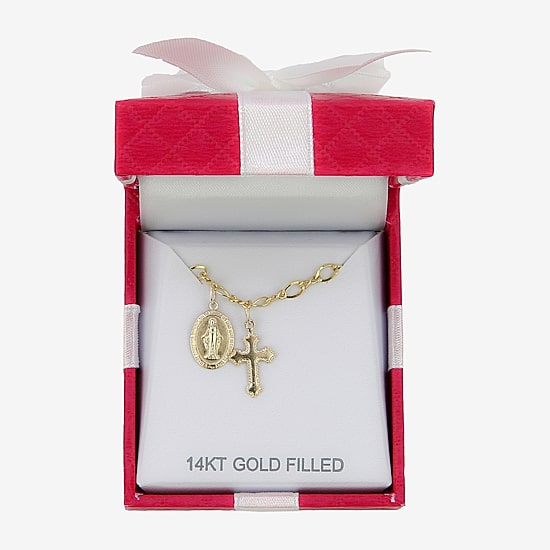 Religious Jewelry Guad Cross Girls Cross Charm Bracelet