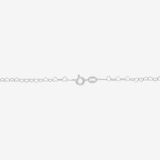 Made in Italy Womens Sterling Silver 20 Inch Link Chain Necklace