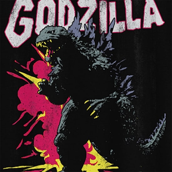 Little & Big Kid Boys Crew Neck Short Sleeve Regular Fit Godzilla Graphic T-Shirt