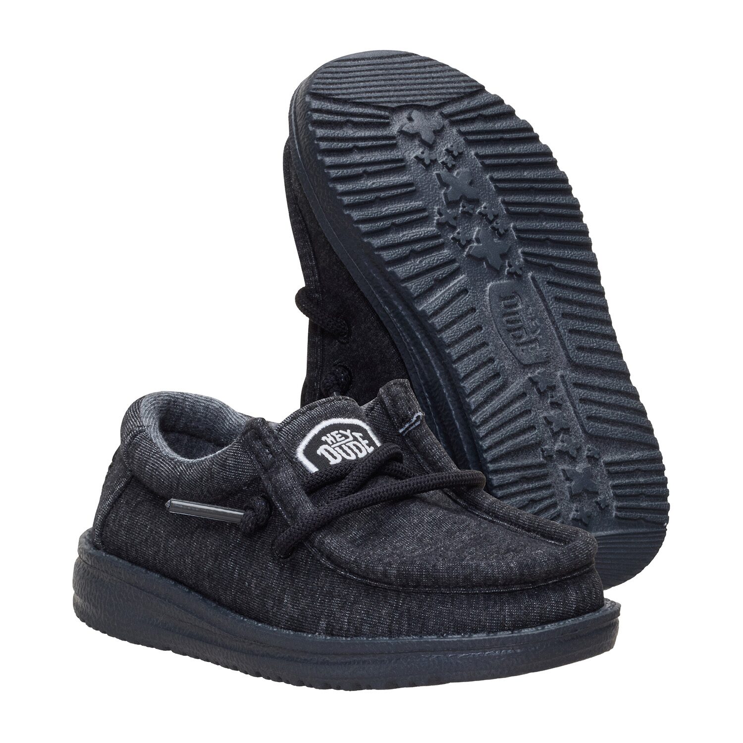 HEYDUDE Wally Stretch Jersey Toddler Boys Round Closed Toe Slip-On Shoe